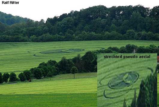Ehlen, Hessen (Hessia), Germany crop circle, aerial photo 15