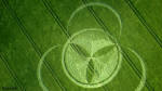 Ehlen, Hessen (Hessia), Germany crop circle, aerial photo 4