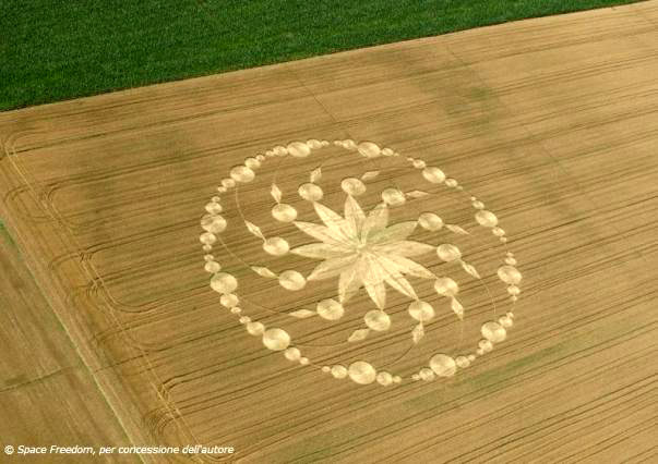 Cascina Martina, Torino, Italy crop circle, aerial photo 2