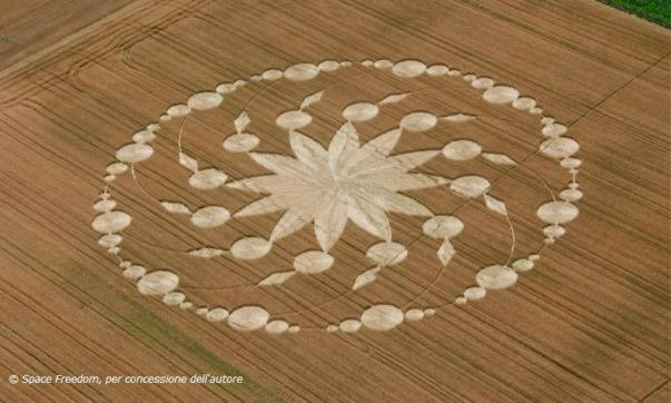 Cascina Martina, Torino, Italy crop circle, aerial photo 3