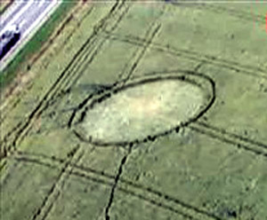 Dinsky district, Krasnodar region, Russia crop circle, aerial photo 2