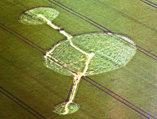 Wamont (Landen), Bosstraat, Belgium crop circle, aerial photo 6