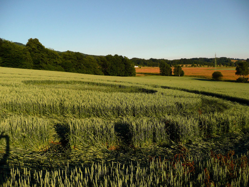 Jitrava, Czech Republic crop circle, aerial photo 9