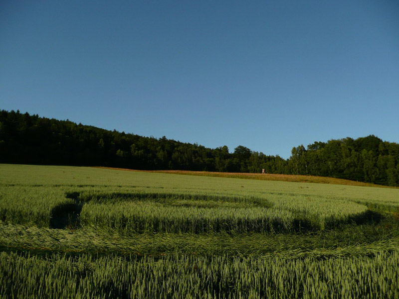 Jitrava, Czech Republic crop circle, aerial photo 5