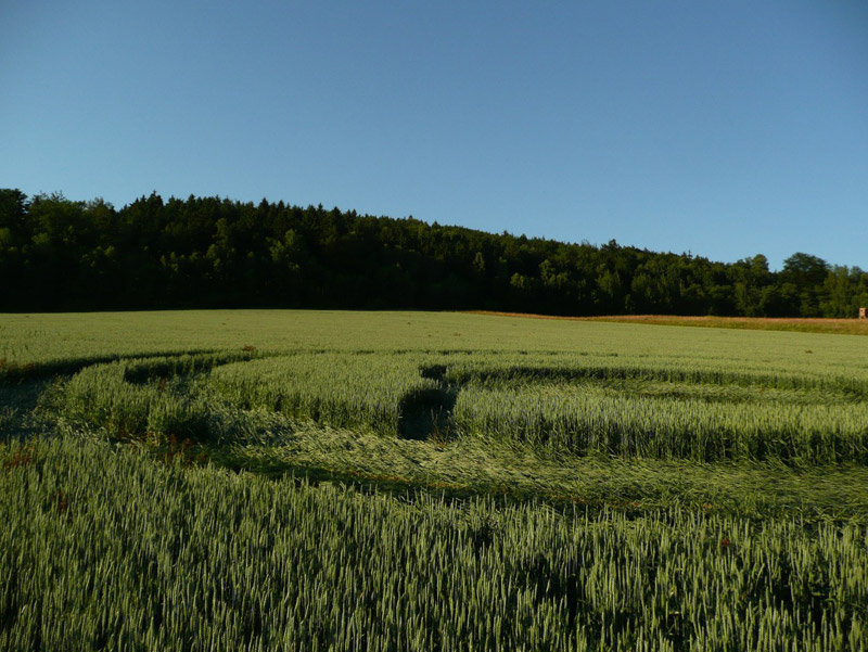 Jitrava, Czech Republic crop circle, aerial photo 4