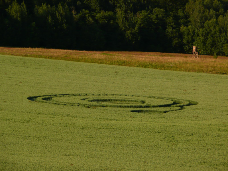 Jitrava, Czech Republic crop circle, aerial photo 3