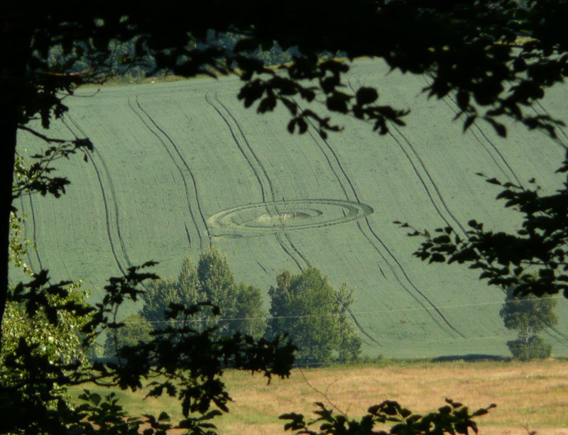 Jitrava, Czech Republic crop circle, aerial photo 2