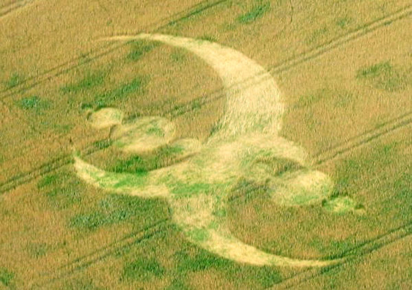 Freyming-Merlebach, Lorraine, France crop circle, aerial photo 4