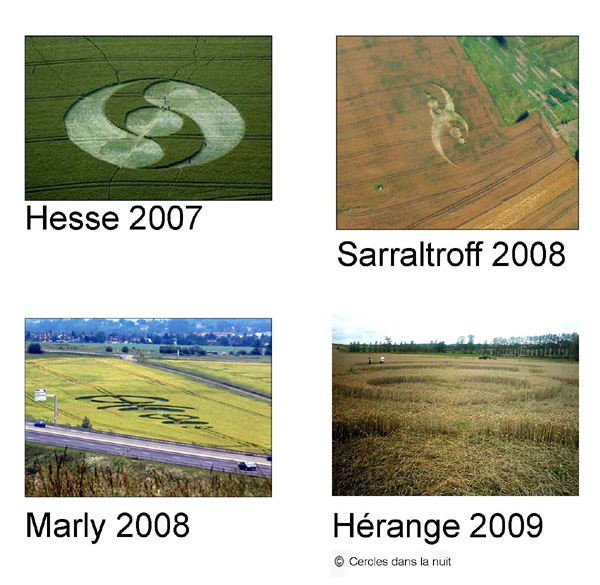Freyming-Merlebach, Lorraine, France crop circle, aerial photo 7