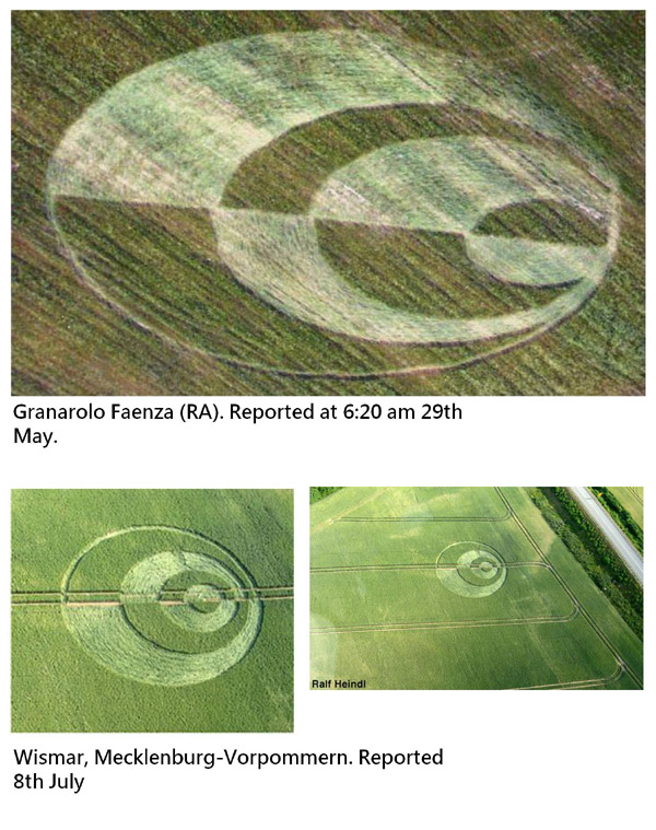 Wismar, Mecklenburg-Vorpommern, Germany crop circle, aerial photo 3