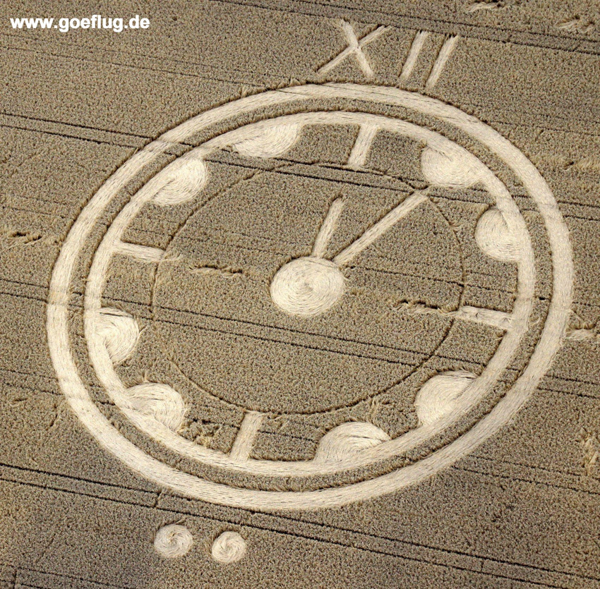 Goettingen, Niedersachsen (Lower Saxony), Germany crop circle, aerial photo 5