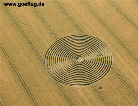 Gross Schneen, Niedersachsen (Lower Saxony), Germany crop circle, aerial photo 3