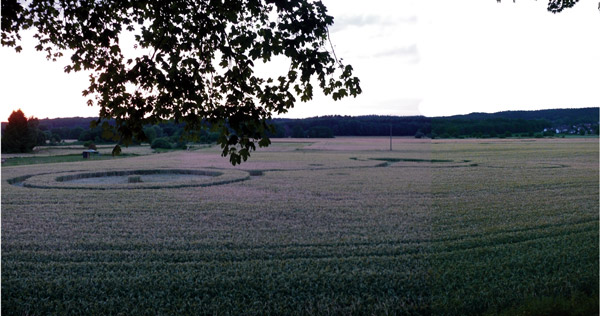 Siegburg Kaldauen, North Rhine-Westphalia, Germany crop circle, aerial photo 3