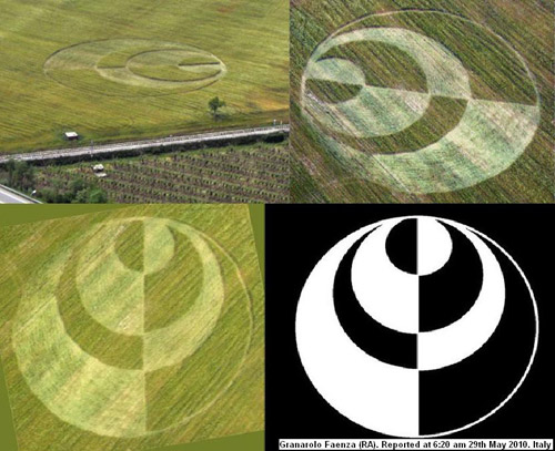 Granarolo Faenza (RA), Italy crop circle, aerial photo 18