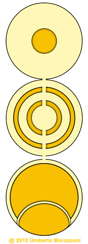 Rho, nr Milan, Italy crop circle, aerial photo 3