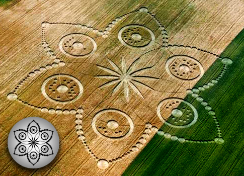 Poirino (Torino), Italy crop circle, aerial photo 6