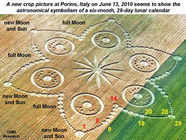 Poirino (Torino), Italy crop circle, aerial photo 8