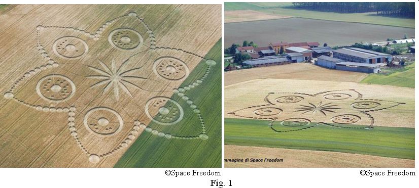 Poirino (Torino), Italy crop circle, aerial photo 48
