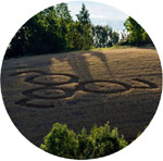 Ballestad gård, Skien, Norway crop circle, aerial photo 5