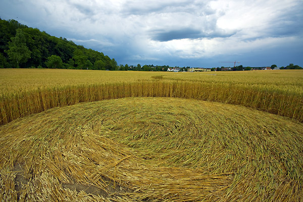 Hochfelden, Zurich, Switzerland crop circle, aerial photo 7