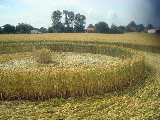 Crop Circle atMomalle, Belgium crop circle, aerial photo 6