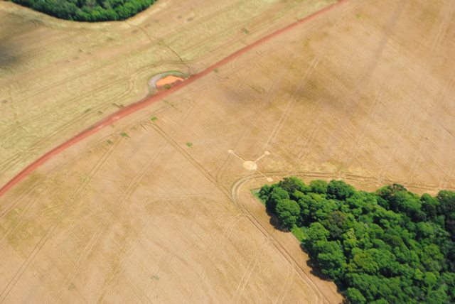 Ipuacu, Santa Catarin, Brazil crop circle, aerial photo 2