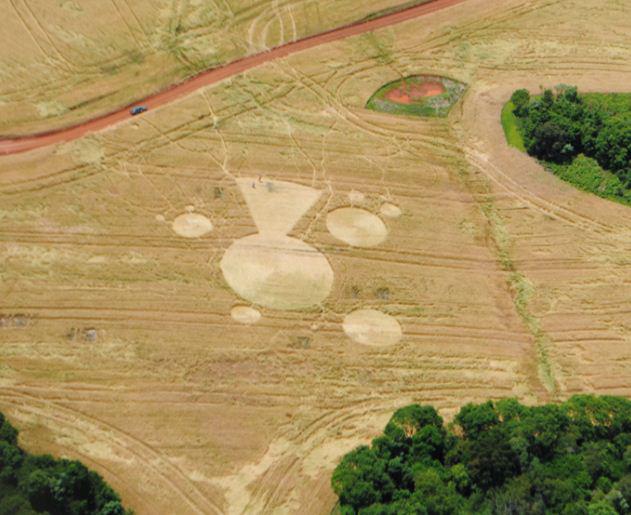 Ipuacu, Santa Catarin, Brazil crop circle, aerial photo 3