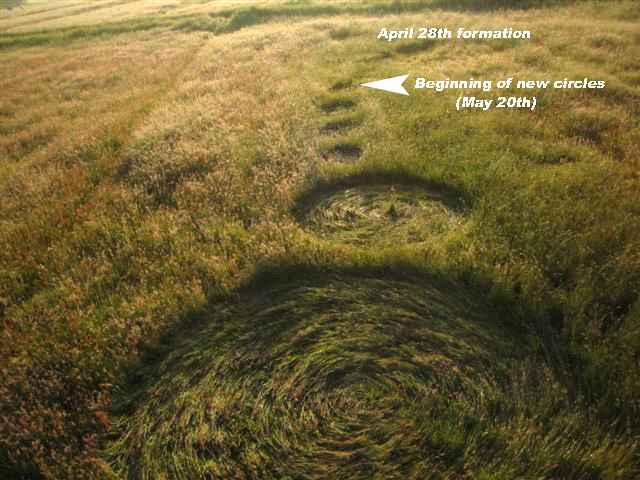 Hoeven, Netherlands crop circle, aerial photo 2