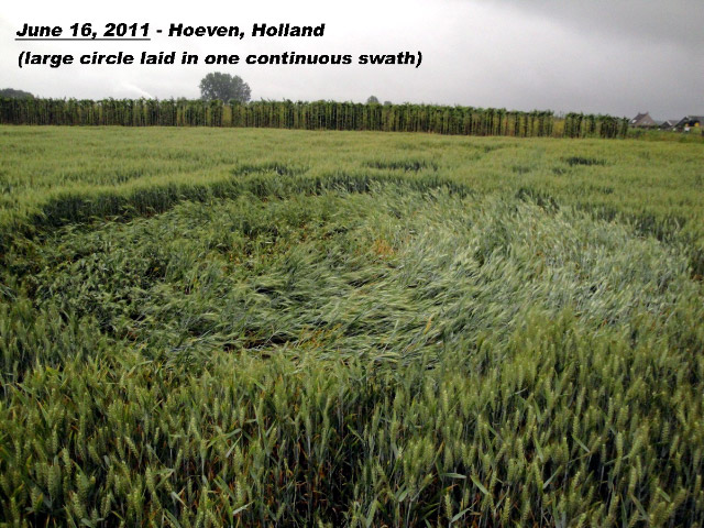 Hoeven, Netherlands crop circle, aerial photo 4