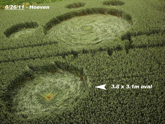Hoeven, Netherlands crop circle, aerial photo 7