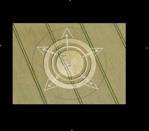 Oberschleissheim, Bayern (Bavaria), Germany crop circle, aerial photo 7