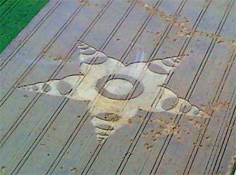 Oberschleissheim, Bayern (Bavaria), Germany crop circle, aerial photo 10