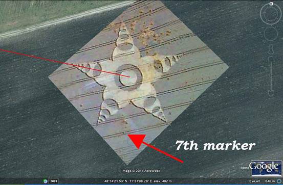 Gilching, Bayern (Bavaria), Germany crop circle, aerial photo 6