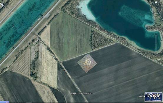 Oberschleissheim, Bayern (Bavaria), Germany crop circle, aerial photo 29