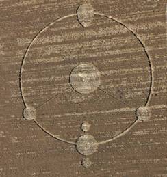 Gilching, Bayern (Bavaria), Germany crop circle, aerial photo 4