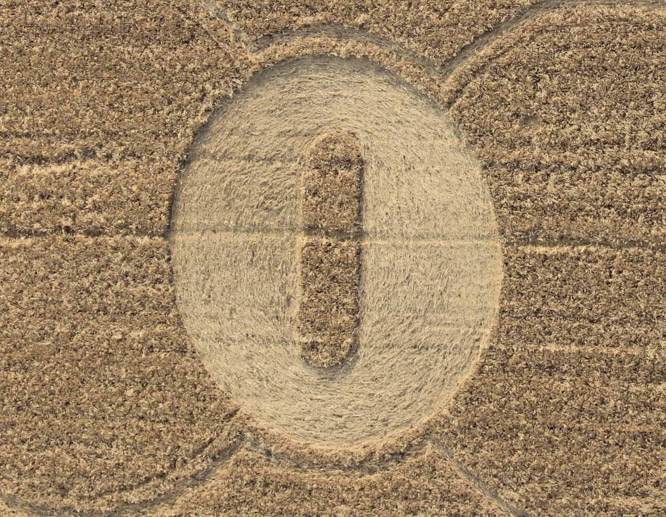 Tor De Sordi, Italy crop circle, aerial photo 3