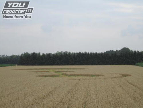Bienate (MILANO), Italy crop circle, aerial photo 18