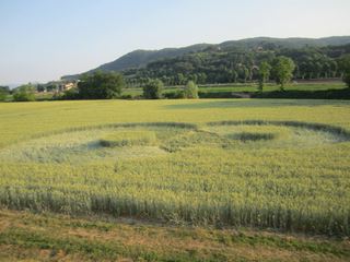 Longara (Vicenza), Italy crop circle, aerial photo 2