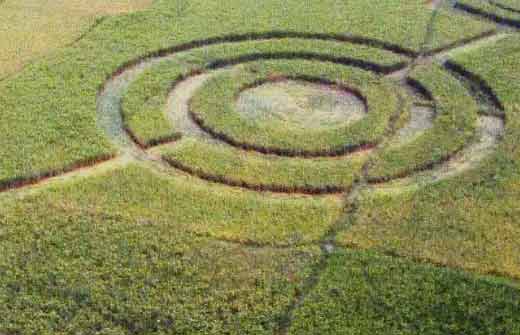 Cikarang, Indonesia crop circle, aerial photo 2