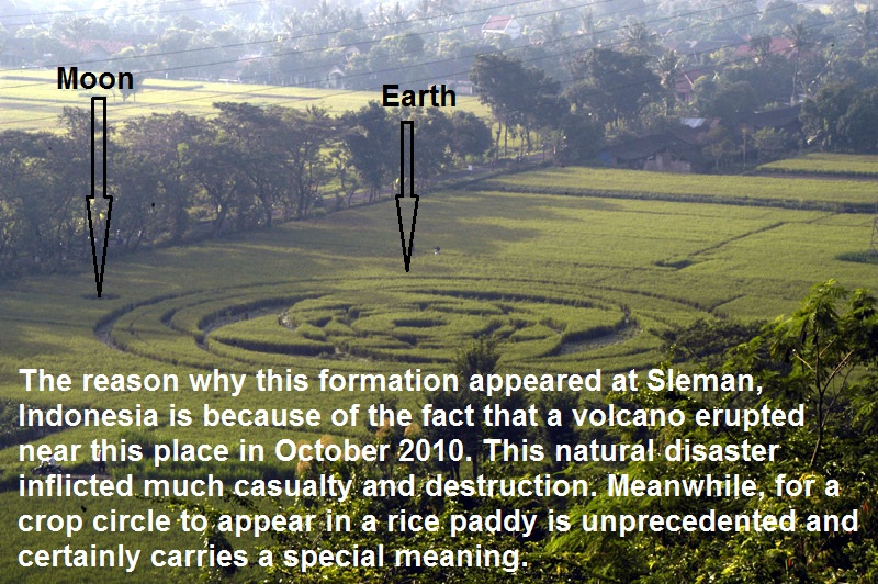 Krasakan, Indonesia crop circle, aerial photo 8