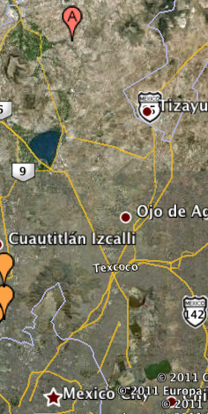 Tlapanaloya Tequixquiac Edo, Mexico crop circle, aerial photo 8