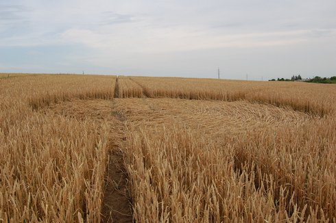 Hul, Nové Zámky', Slovakia crop circle, aerial photo 3