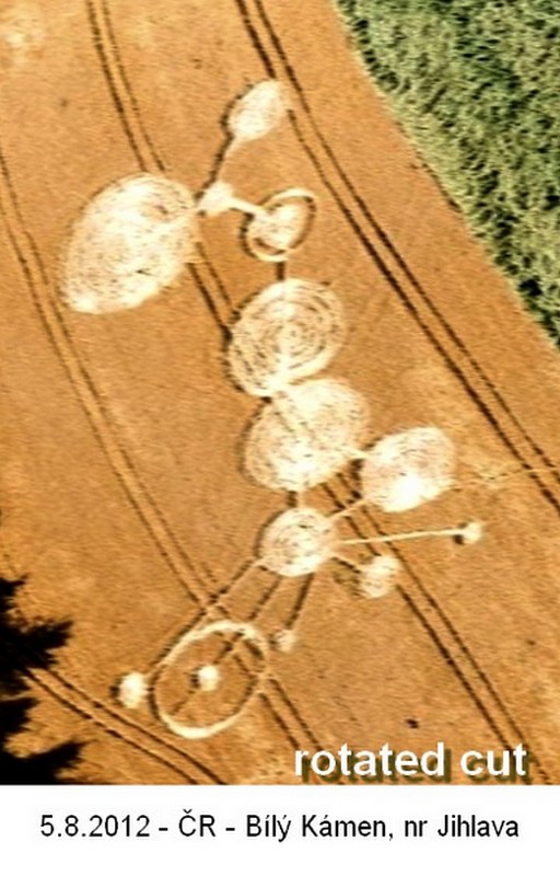 Kraj Vysocina.The, Czech Republic crop circle, aerial photo 2