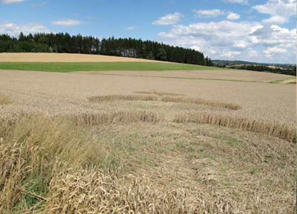Kraj Vysocina.The, Czech Republic crop circle, aerial photo 10