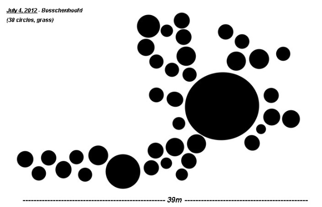 Bosschenhoofd, Netherlands crop circle, diagram 1