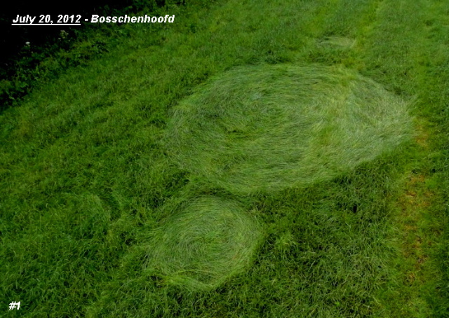 Grass Circle at Bosschenhoofd, Netherlands crop circle, aerial photo 2