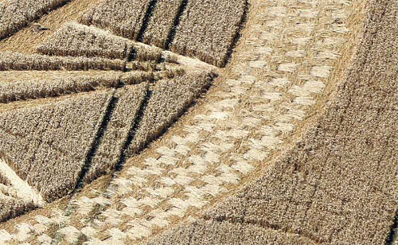 Andechs Abbey, Bavaria, Germany crop circle, aerial photo 4