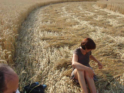 Andechs Abbey, Bavaria, Germany crop circle, ground photo 45