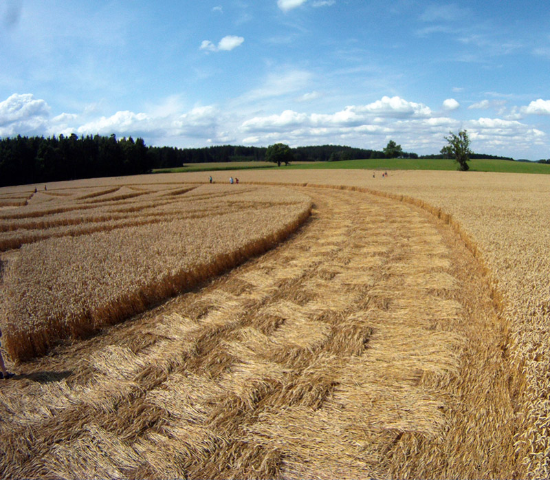 Andechs Abbey, Bavaria, Germany crop circle, aerial photo 37