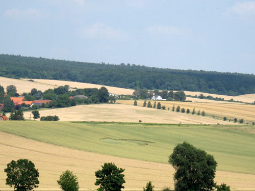 Kneitlingen, Germany crop circle, aerial photo 3